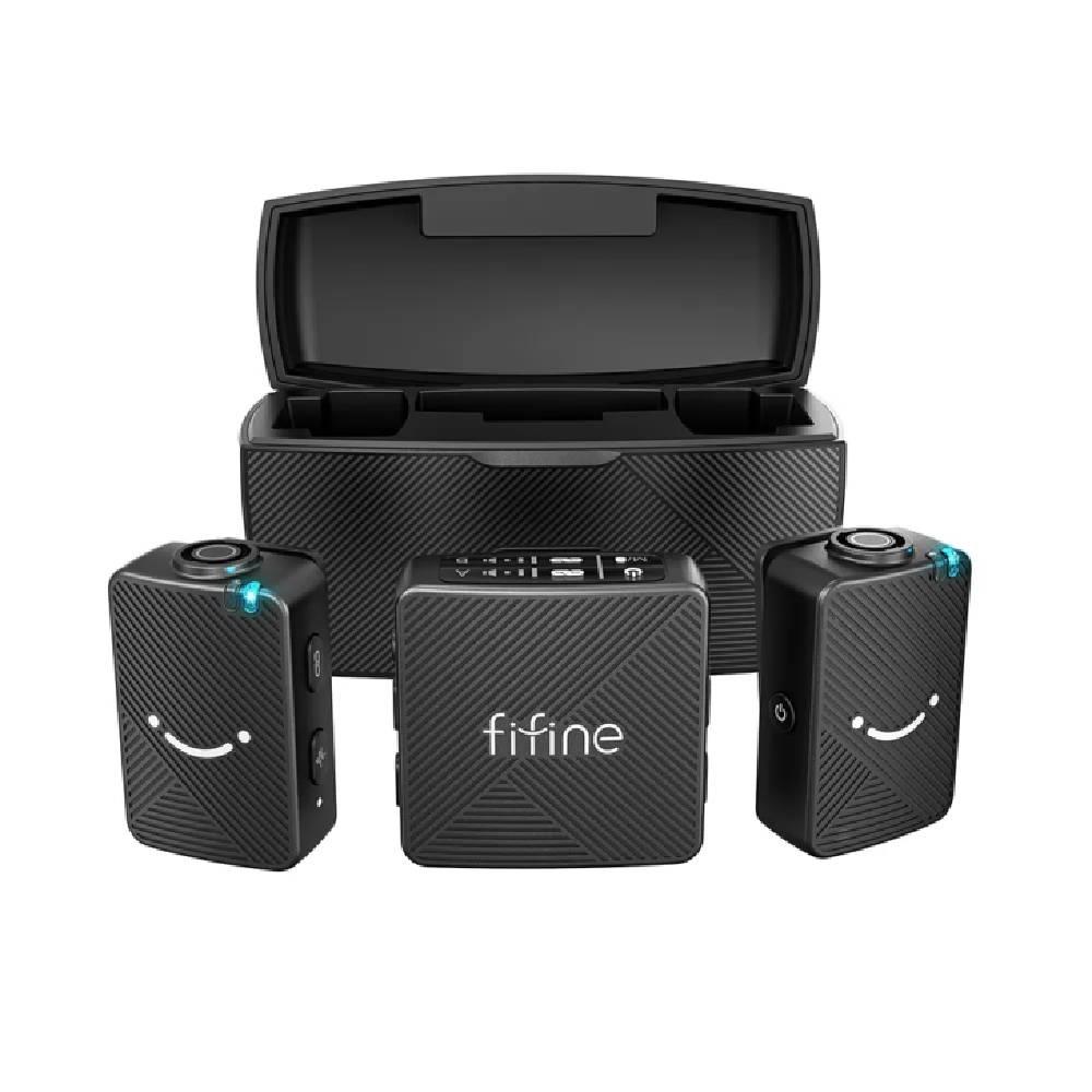 Fifine M9 Kablosuz Yaka Microfon Seti