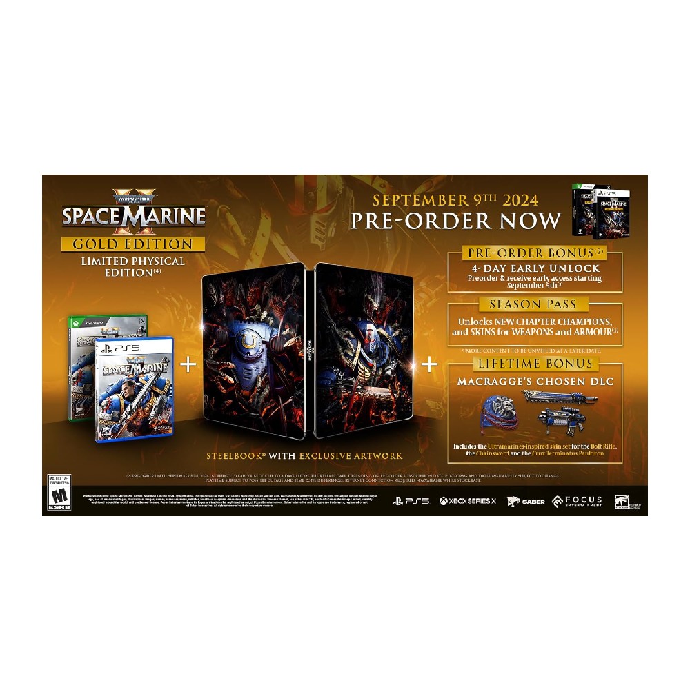 Warhammer : 40.000 Space Marine 2 Gold Edition PS5