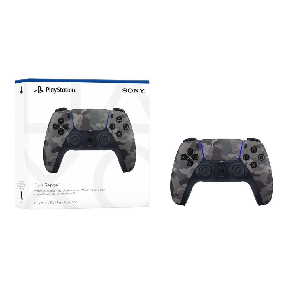 PS5 Dualsense Controller Grey Camouflage