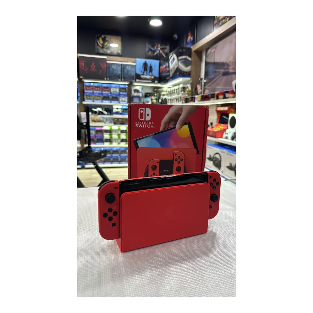 Nintendo Switch Oled Mario Red Edition Oyun Konsolu 2.EL